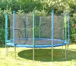 Trampoline with net