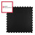 PAVIGYM fitness floor for the Endurance weight room, 100x100x0.7 cm, black