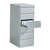 Filing cabinet with 6 drawers, light gray, with two lanes