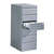 Filing cabinet with 6 drawers, light gray, with two lanes