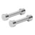 Chrome dumbbell massive, 1 kg, one piece