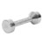 Chrome dumbbell massive, 7 kg, one piece