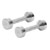 Chrome dumbbell massive, 7 kg, one piece