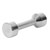 Chrome dumbbell massive, 10 kg, one piece