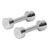 Chrome dumbbell massive, 10 kg, one piece