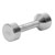 Chrome dumbbell massive, 4 kg, one piece