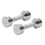 Chrome dumbbell massive, 4 kg, one piece
