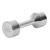 Chrome dumbbell massive, 6 kg, one piece