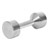 Chrome dumbbell massive, 7 kg, one piece