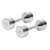 Chrome dumbbell massive, 9 kg, one piece