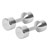Chrome dumbbell massive, 10 kg, one piece