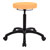 Swivel stool standard with comfort padding and roles