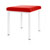 stool robusta with cushion, L x B 40 x 40 cm, frame color white