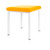 stool robusta with cushion, L x B 40 x 40 cm, frame color white