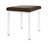 stool robusta with cushion, L x B 40 x 40 cm, frame color white
