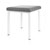 stool robusta with cushion, L x B 40 x 40 cm, frame color white