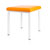 stool robusta with cushion, L x B 40 x 40 cm, frame color white