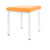 stool robusta with cushion, L x B 40 x 40 cm, frame color white