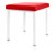 stool robusta with cushion, L x B 40 x 40 cm, frame color white