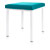 stool robusta with cushion, L x B 40 x 40 cm, frame color white