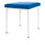 stool robusta with cushion, L x B 40 x 40 cm, frame color white