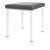 stool robusta with cushion, L x B 40 x 40 cm, frame color white