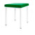 stool robusta with cushion, L x B 40 x 40 cm, frame color white