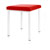 stool robusta with cushion, L x B 40 x 40 cm, frame color white
