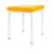 stool robusta with cushion, L x B 40 x 40 cm, frame color white