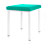 stool robusta with cushion, L x B 40 x 40 cm, frame color white