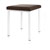 stool robusta with cushion, L x B 40 x 40 cm, frame color white