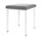 stool robusta with cushion, L x B 40 x 40 cm, frame color white