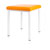 stool robusta with cushion, L x B 40 x 40 cm, frame color white