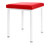 stool robusta with cushion, L x B 40 x 40 cm, frame color white