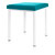 stool robusta with cushion, L x B 40 x 40 cm, frame color white