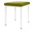 stool robusta with cushion, L x B 40 x 40 cm, frame color white