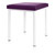 stool robusta with cushion, L x B 40 x 40 cm, frame color white