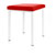 stool robusta with cushion, L x B 40 x 40 cm, frame color white