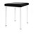 stool robusta with cushion, L x B 40 x 40 cm, frame color white