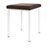stool robusta with cushion, L x B 40 x 40 cm, frame color white