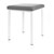 stool robusta with cushion, L x B 40 x 40 cm, frame color white