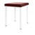stool robusta with cushion, L x B 40 x 40 cm, frame color white