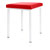 stool robusta with cushion, L x B 40 x 40 cm, frame color white