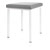 stool robusta with cushion, L x B 40 x 40 cm, frame color white