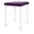 stool robusta with cushion, L x B 40 x 40 cm, frame color white