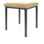 stool robusta with cushion, L x B 40 x 40 cm, frame color anthrazite