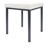 stool robusta with cushion, L x B 40 x 40 cm, frame color anthrazite