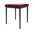 stool robusta with cushion, L x B 40 x 40 cm, frame color anthrazite