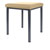 stool robusta with cushion, L x B 40 x 40 cm, frame color anthrazite