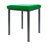 stool robusta with cushion, L x B 40 x 40 cm, frame color anthrazite